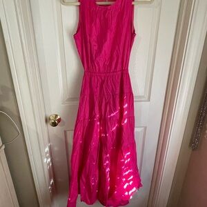 Elegant Pink Sleeveless Dress